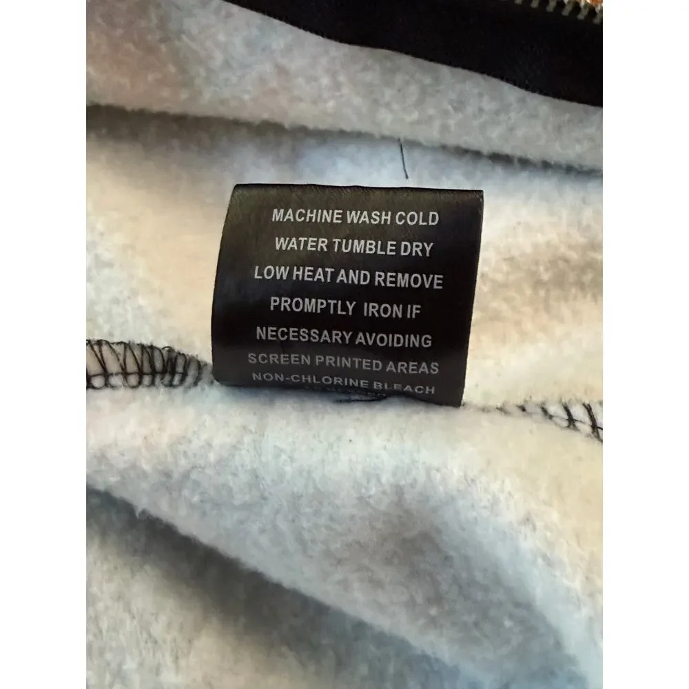 Volcom Big Monster Basic Zip Hoodie All Over Print Sherpa Lined XXL Skate Y2K - Picture 13 of 15
